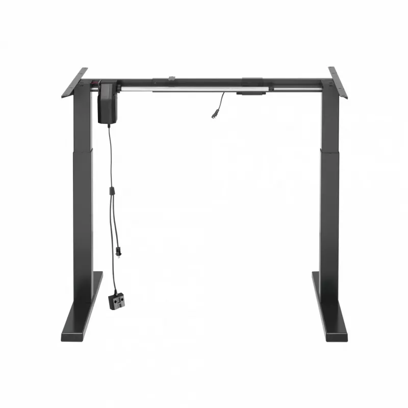White Shark Dark Force Gaming Desk - Ergonomic Adjustable Height with Cable Management