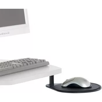 Multimedia cart accessory shelf ERGOTRON 687BK — black composite steel, 203.2×229 mm, 907 g