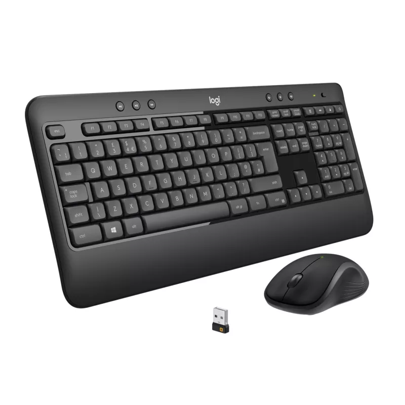 Logitech MK540 Advanced - Keyboard-and-Mouse-Set - Wireless - 2.4 GHz - Spanish QWERTY