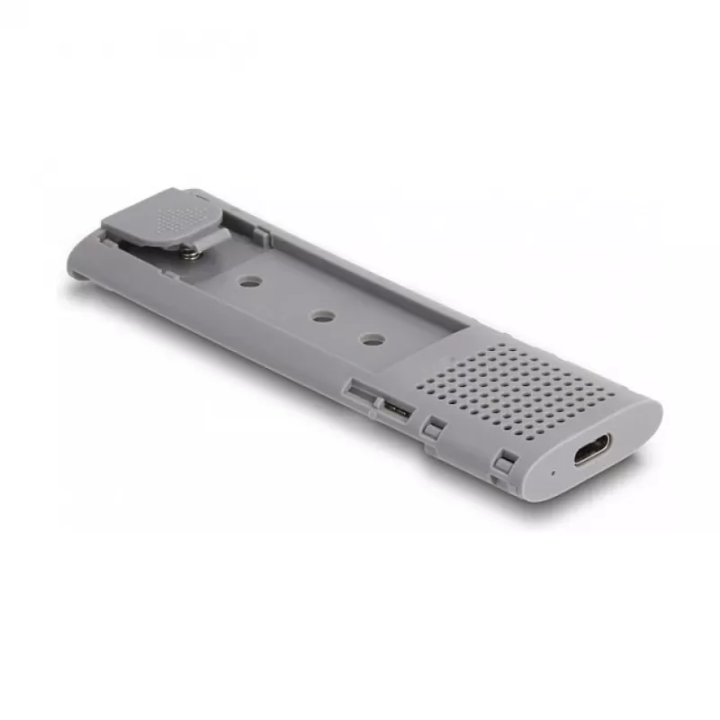 SSD enclosure DeLOCK External USB Type-C Combo Enclosure for M.2 NVMe PCIe or SATA SSD tool free