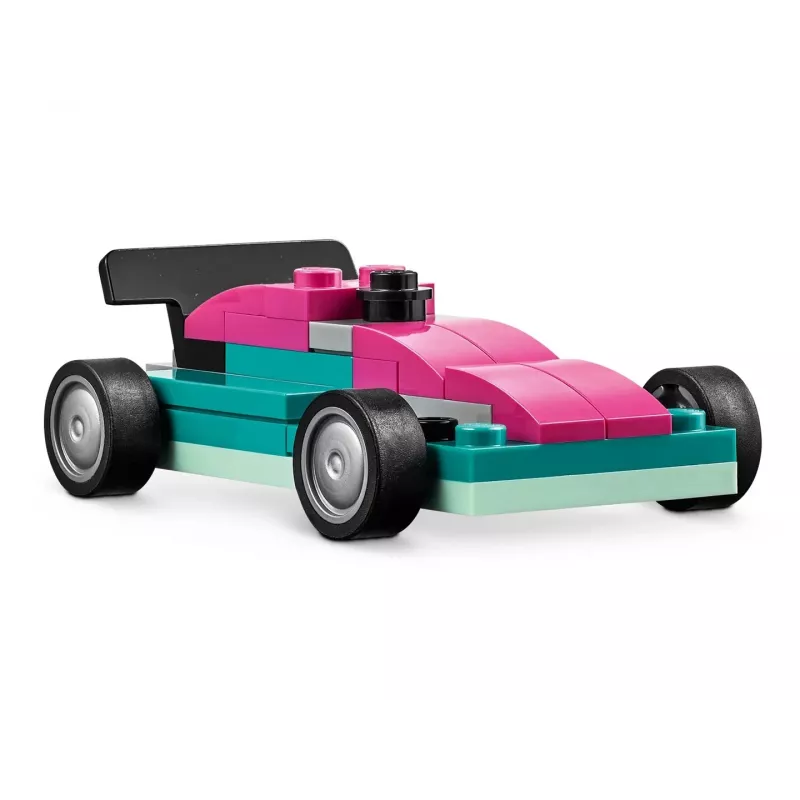 LEGO Classic Creative Vehicles Colourful Model Cars Kit Featuring a Police Car Toy & 11023 Classic Green Baseplate Square 32x32 Stud Building Grass
