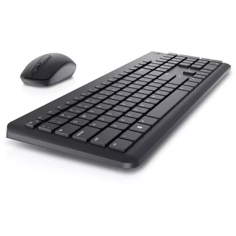 Wireless Keyboard and Mouse Set Dell KM3322W Black — compact layout, wireless connection, batteries included