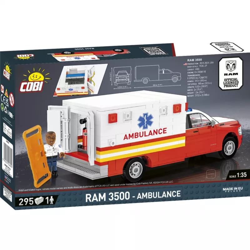 Construction toy Cobi RAM 3500 Ambulance model 24609 building blocks set