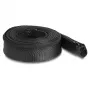 DeLOCK Braided Sleeve with zip fastener heat-resistant 5 m x 50 mm black