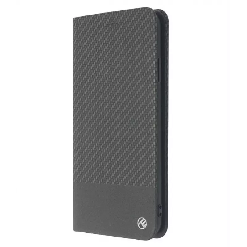 Phone book case Tellur Carbon for iPhone XS — black