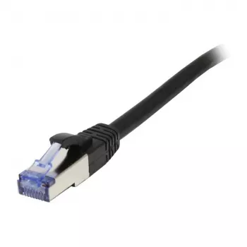Patch cable RJ45 - CAT6A 500Mhz - 1.5m - black - S-STP(S/FTP) - component tested(GHMT certified) - A