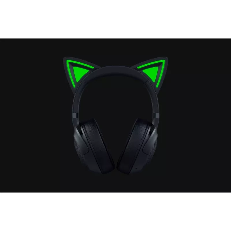 Headset Razer Kraken Kitty V2 BT — Wireless Bluetooth, Circumaural, Head-band, 20–20000 Hz, 325 g, Black