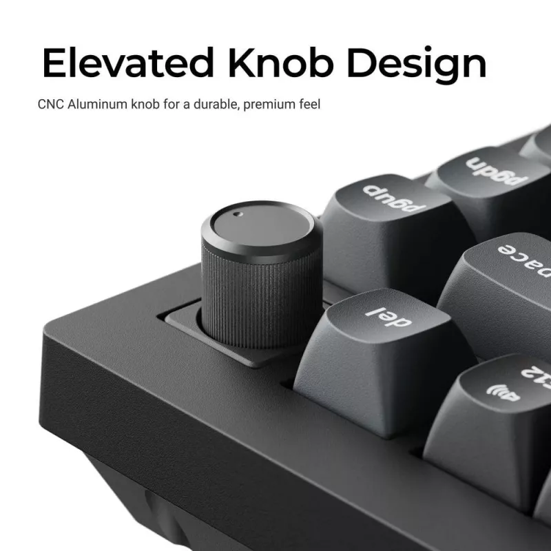 Mechanical keyboard Keychron V1 Ultra 8K — 75% form factor, QWERTY, Bluetooth, RGB, Black