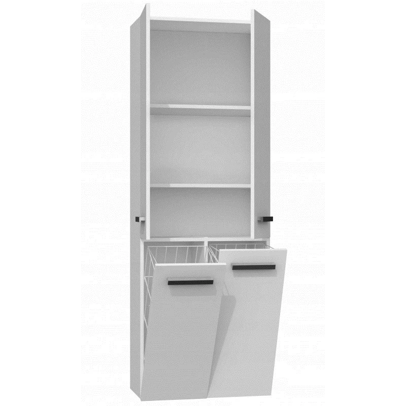 Topeshop NEL 2K DD white bathroom storage cabinet White