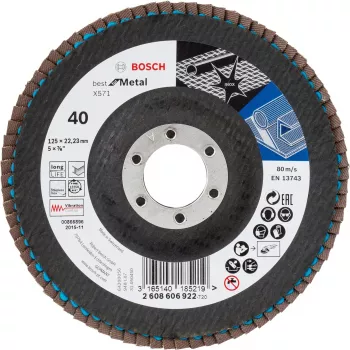 Cutting Disc Bosch X571 Best for Metal 12.5 cm Black