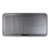Electric Table Grill Rommelsbacher BBQ 2003 — 1900 W, 50×25 cm, ribbed + Teppanyaki, adjustable thermostat, silver/black