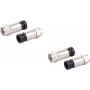 Coaxial F-compression connector set ShiverPeaks 85029-A-SET2 for 7 mm cables, 2-piece