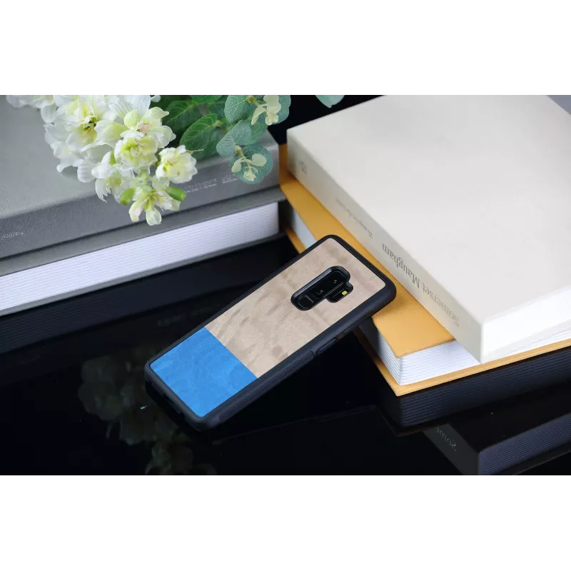 Smartphone case man and wood for Galaxy S9 Plus — dove black