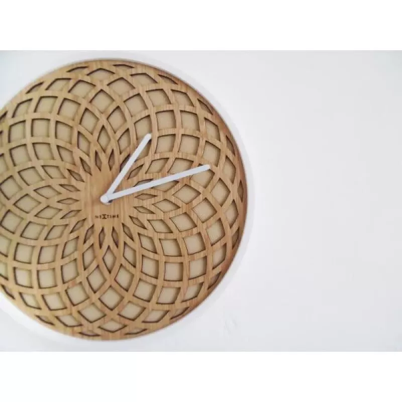 NeXtime klok 3150be Sun Small, Ø35 cm, Wall, Beige