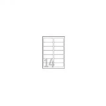 Avery - Polyester - clear - 99,1 x 38,1 mm 350 label(s) (25 Sheets x 14) Labels (L7563-25)