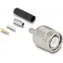 Coaxial TNC crimp plug DELOCK for RG-174 / RG-316 with heat-shrink sleeve, 1 pc