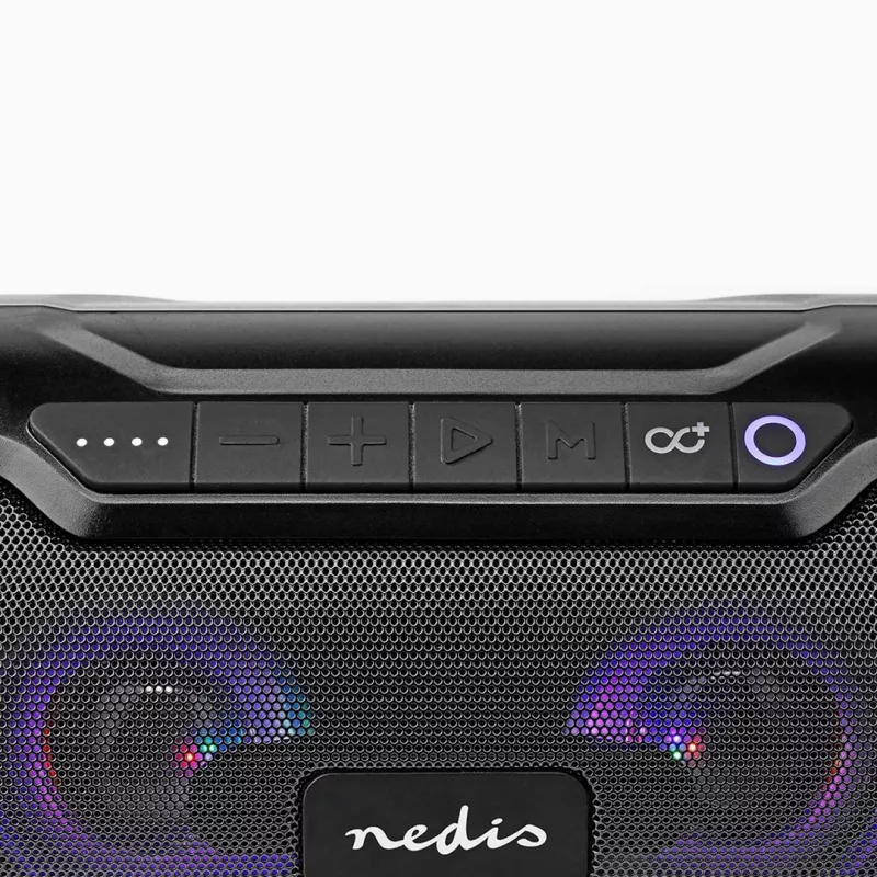 Nedis SPBB310BK portable/party speaker Stereo portable speaker Black 36 W