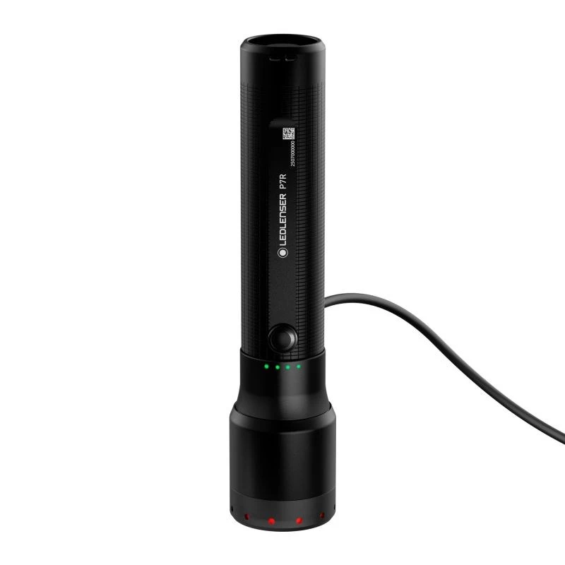 Hand flashlight Ledlenser P7R Black rechargeable LED 1000 lumens, 3.7V 21700, IP68, 159 mm, 360 g