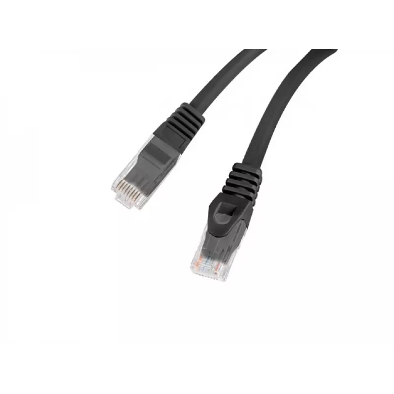 Networking cable LANBERG PCU6-10CU-1000-BK Cat6 U/UTP RJ-45 10 m Black
