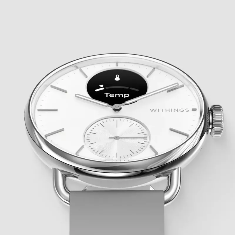 Withings ScanWatch 2 1.6 cm (0.63) OLED 38 mm Hybrid Stainless steel