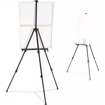 Easel Walimex 18429 Black Aluminium Maximum Height 155 cm