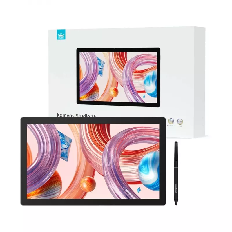 Graphics tablet Huion Kamvas Studio 16 KS1601 15.8 inch Quad HD IPS display 2560×1440, 16 GB RAM, 512 GB SSD, Wi‑Fi 6, battery 58 Wh