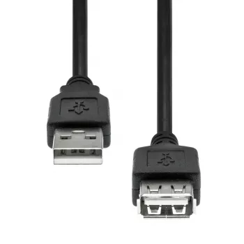 USB extension cable ProXtend USB2AAF-0005 — 5 m, USB-A male to USB-A female, black