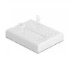 Breadboard DELOCK 18316 — solderless prototyping board, plastic, 36×46×10 mm, white