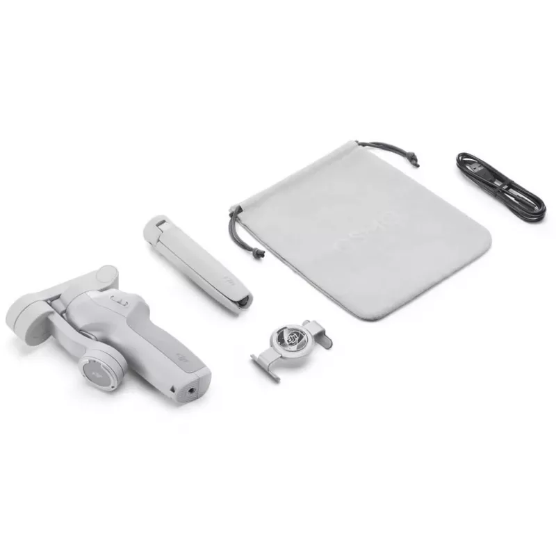 DJI OM SE Gimbal Grey Bluetooth Incl Mobile Holder Bag Max Load 290 G