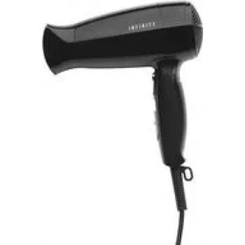 Hair dryer Melissa 16640144 1600 W, Black, plastic housing, 230 V, compact 193×82×248 mm