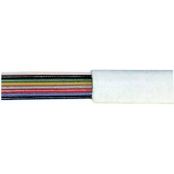 Flat Telephone Cable ShiverPeaks 76119-50 — 8-wire, 50 m, white
