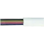 Flat Telephone Cable ShiverPeaks 76119-50 — 8-wire, 50 m, white
