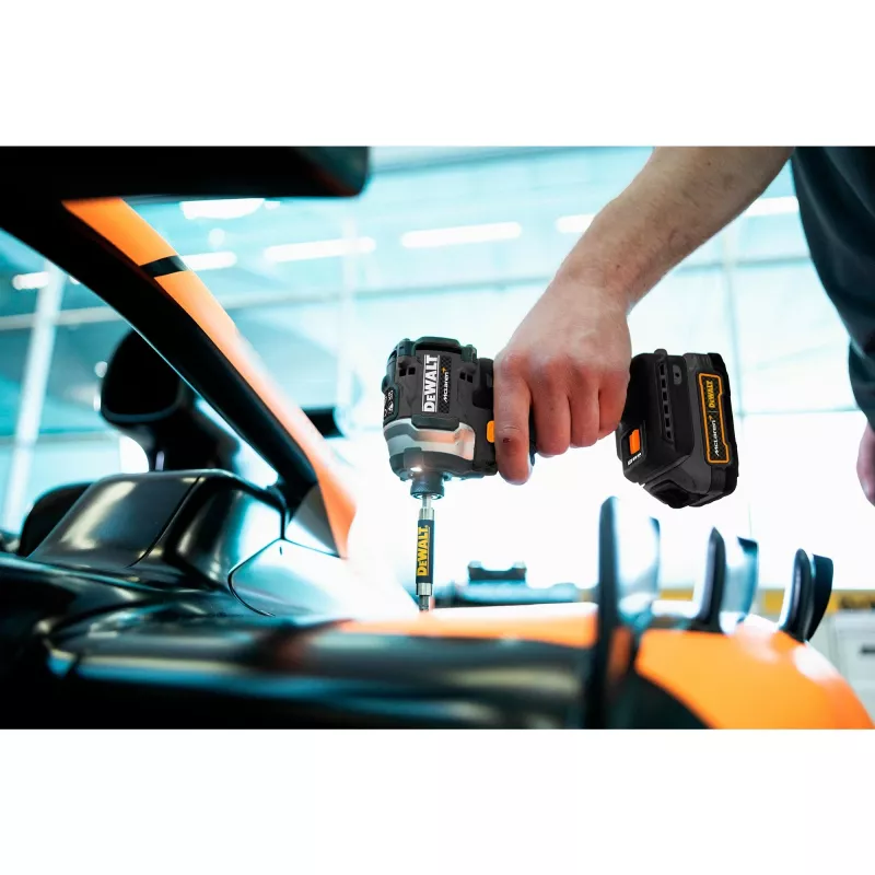 Cordless Impact Wrench DCF85ME2GT, 18Volt, 1/4, in McLaren design Grey/black, 2x POWERSTACK Li-Ion-Battery 1,7 Ah, in T STAK Box