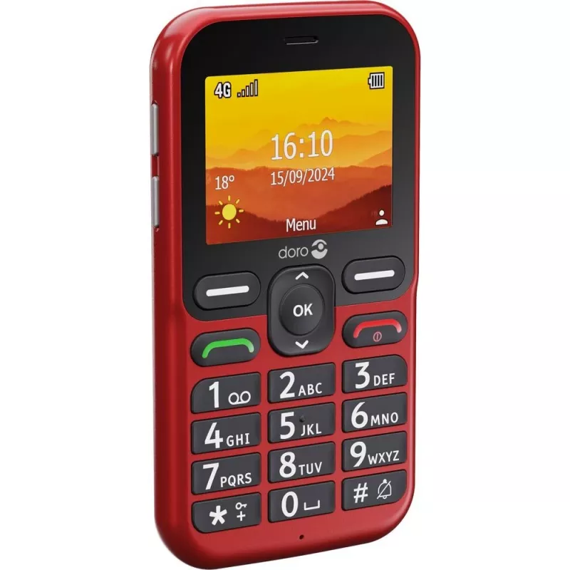 Doro Leva L10 4G, Big-Button Phone, Red (380571)