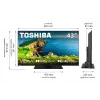 TV LED 43UV3F63DG 43 inch LED display 4K resolution