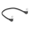 DeLOCK RJ45 Network Cable Cat.6A S/FTP Slim 90° downwards 0.25 m black