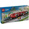 LEGO City city tram and station role play building set for children with toy Tram gift for boys and girls from 7 years who love vehicles