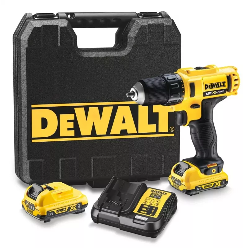 DeWALT DCD Keyless 10.8V Cordless Drill Driver Li-Ion, Euro Plug