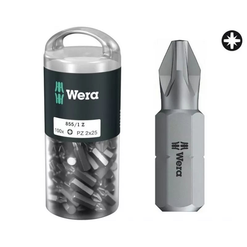 Screwdriver Bit Set Wera 855/1 Z DIY 100 SiS