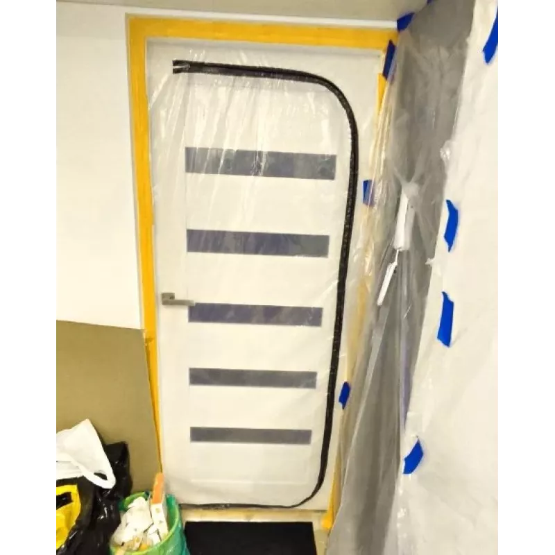 dust barrier door renovation, dust curtain 220X110 door