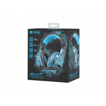 Headphones for players Fury Hellcat LED backlight