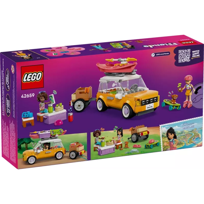 Construction toy LEGO Friends playset 42659 Adventure Trip with Friends, 220 pieces, 2 minifigures, ages 6+
