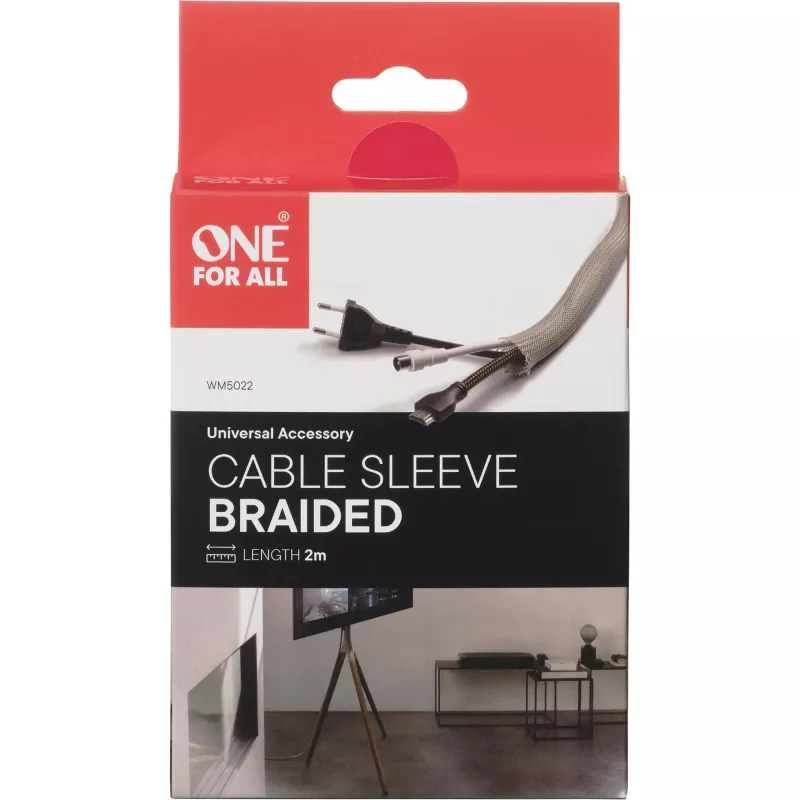Cable management sleeve One For All WM5022 braided, 2 m length
