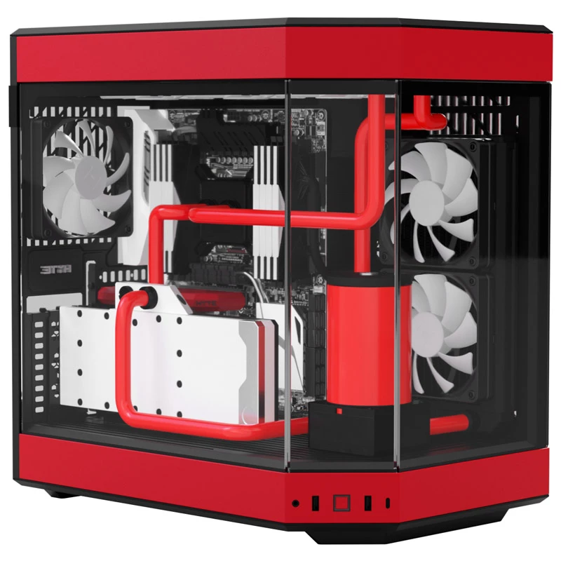 HYTE Y60 Midi Tower Black, Red