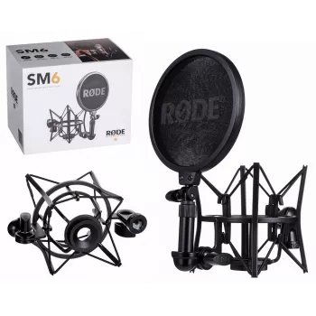 Microphone RØDE SM6 — black, weight 0.682 kg, dimensions 210×133×210 mm