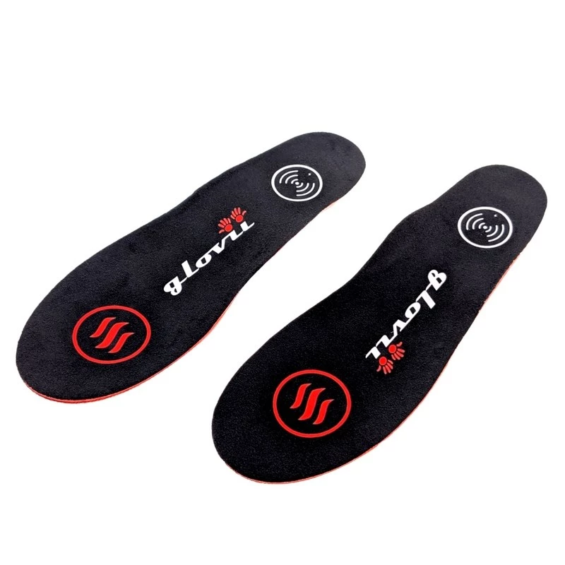 Heated insole Glovii GW3L unisex, polyester 100%, black — winter heated foot insert