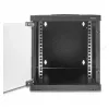 Freestand/Wall/Floor mounted rack DELOCK 43422 6U 30 kg capacity IP20, black, key lock