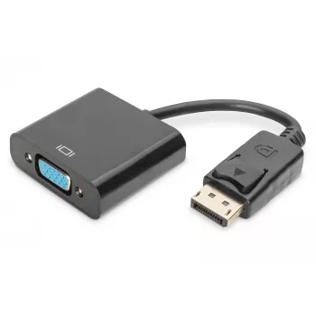 Assmann DisplayPort adapter cable. DP - HD15 M/F. 0.15m.w/interlock. DP 1.1 compatible. UL. bl. w/o shielding. 32AWG (AK-340410-001-S)