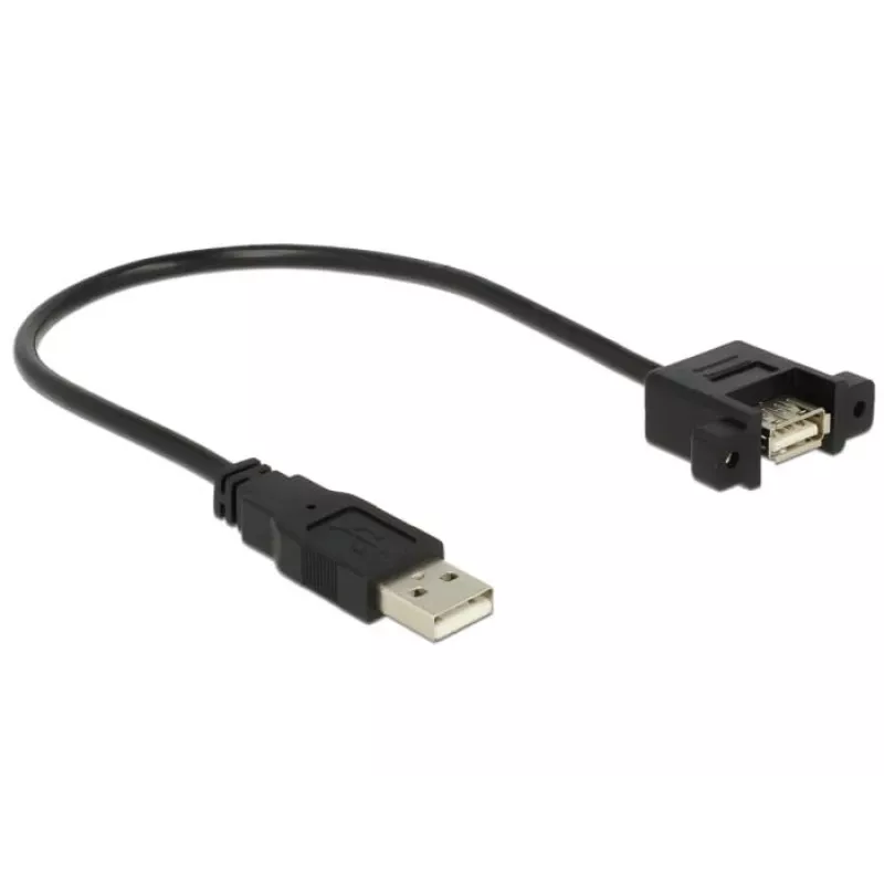 USB cable DeLOCK 85462 USB 2.0 0.25 m Black