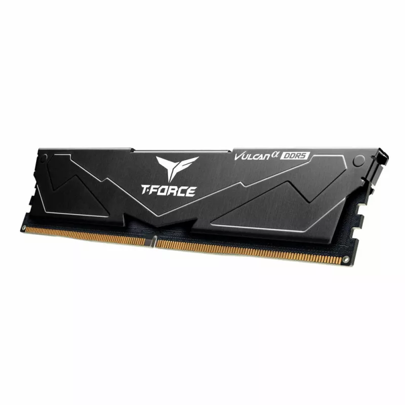 Team Group VULCAN FLABD516G6000HC3001, 16 GB, 1 x 16 GB, DDR5, 6000 MHz, 288-pin DIMM, Black